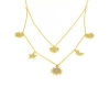 collana stella sole luna e cuori zirconi