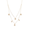 collana sole luna stella e cuori zirconi