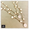 collana in argento con ciondoli zirconi e perle
