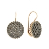 orecchini argento tonde con zirconi