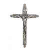 croce con Cristo e decori in argento