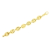 bracciale argento dorato maglia marina