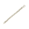 bracciale argento maglia forzatina battuta