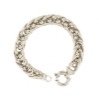 bracciale argento maglia spiga