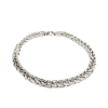 collana maglia spiga argento