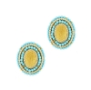 orecchini argento pasta turchese zirconi