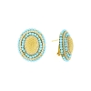 orecchini argento pasta turchese zirconi