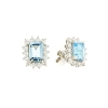 orecchini in oro con acquamarine e diamanti