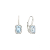 orecchini in oro acquamarine e diamanti
