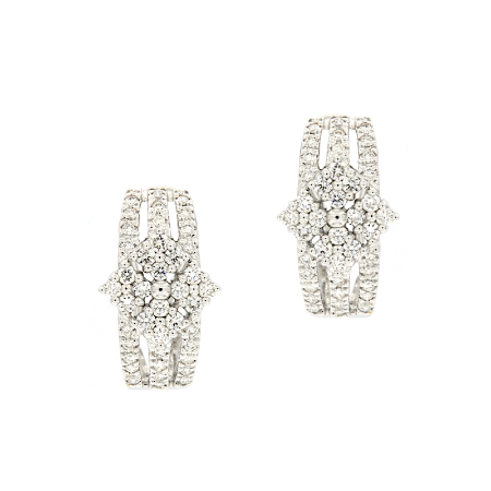 orecchini rombi diamanti