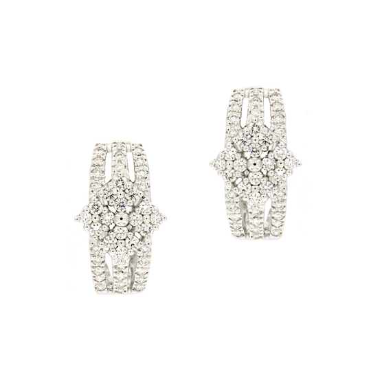 orecchini rombi diamanti