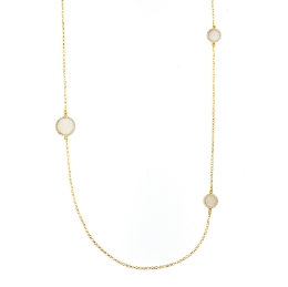 collana in argento madreperla e zirconi