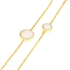 collana in argento madreperla e zirconi