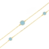 collana in argento turchese e zirconi
