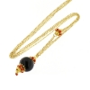 collana in argento corallo ed onice