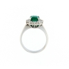 anello classico smeraldo e diamanti