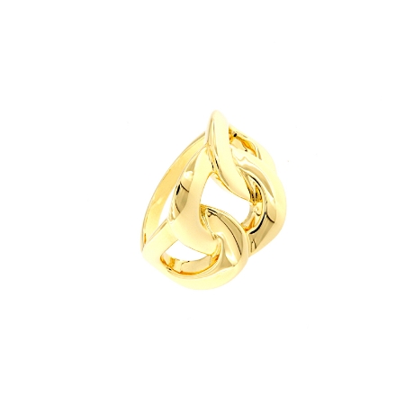Anello in oro a maglie grumette