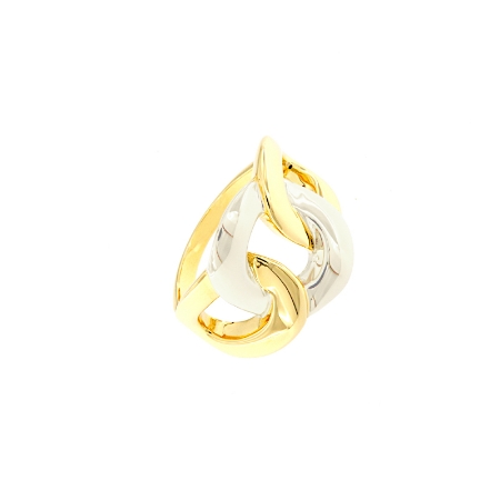 Anello in oro a maglie grumette