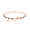 Bracciale argento rosa e zirconi