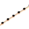 Bracciale argento rosa e zirconi