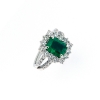 Anello smeraldo e diamanti
