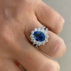 Anello zaffiro e diamanti 