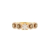 Anello in oro rosa e diamanti bianchi e brown