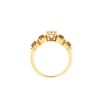 Anello in oro rosa e diamanti bianchi e brown