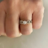 Anello in oro rosa e diamanti 