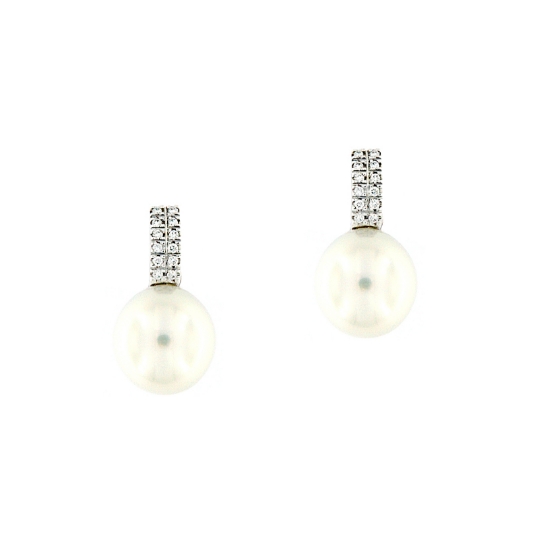 Orecchini con perle e diamanti