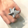 anello stella marina in argento