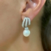 Orecchini con perle e diamanti 