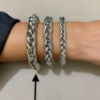 Bracciale maglia spiga argento 