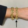 Bracciale maglia marina argento dorato 