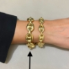 Bracciale maglia marina argento dorato 