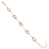 Bracciale in argento zirconi e madreperla