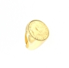 anello in argento dorato con moneta