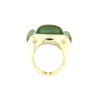 anello in argento e quarzo verde