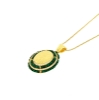 collana argento malachite e zirconi