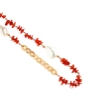 collana in argento coralli e perle