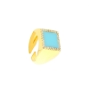 anello argento pasta turchese zirconi