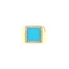 anello argento pasta turchese zirconi