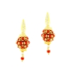 orecchini in argento coralli e zirconi