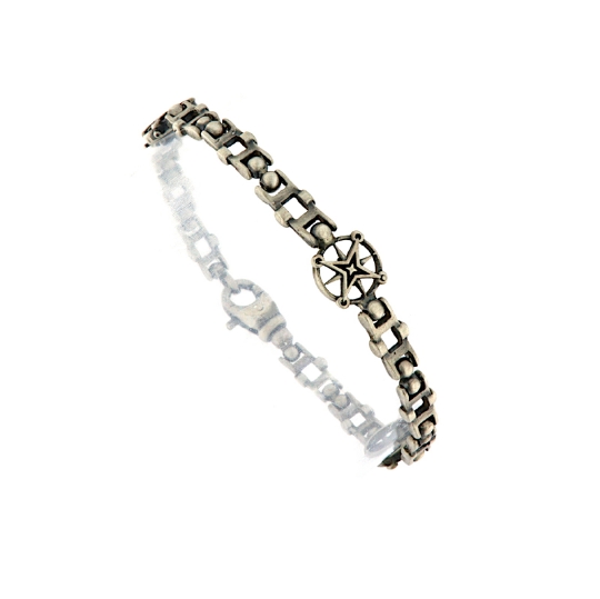 bracciale argento rose dei venti