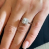 Anello con diamanti baguettes 