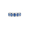 Anello con diamanti e zaffiri