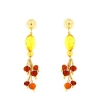Orecchini in argento e ambre
