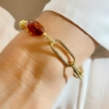 Bracciale in argento e ambra