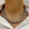 Collana maglia spiga in argento 