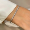 Bracciale tennis con diamanti 